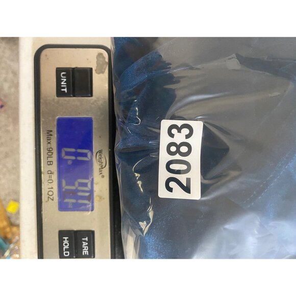 Blue Velvet Strappy Midi Dress By Dear Moon Size 7 Party Cocktail Holiday - Picture 15 of 15